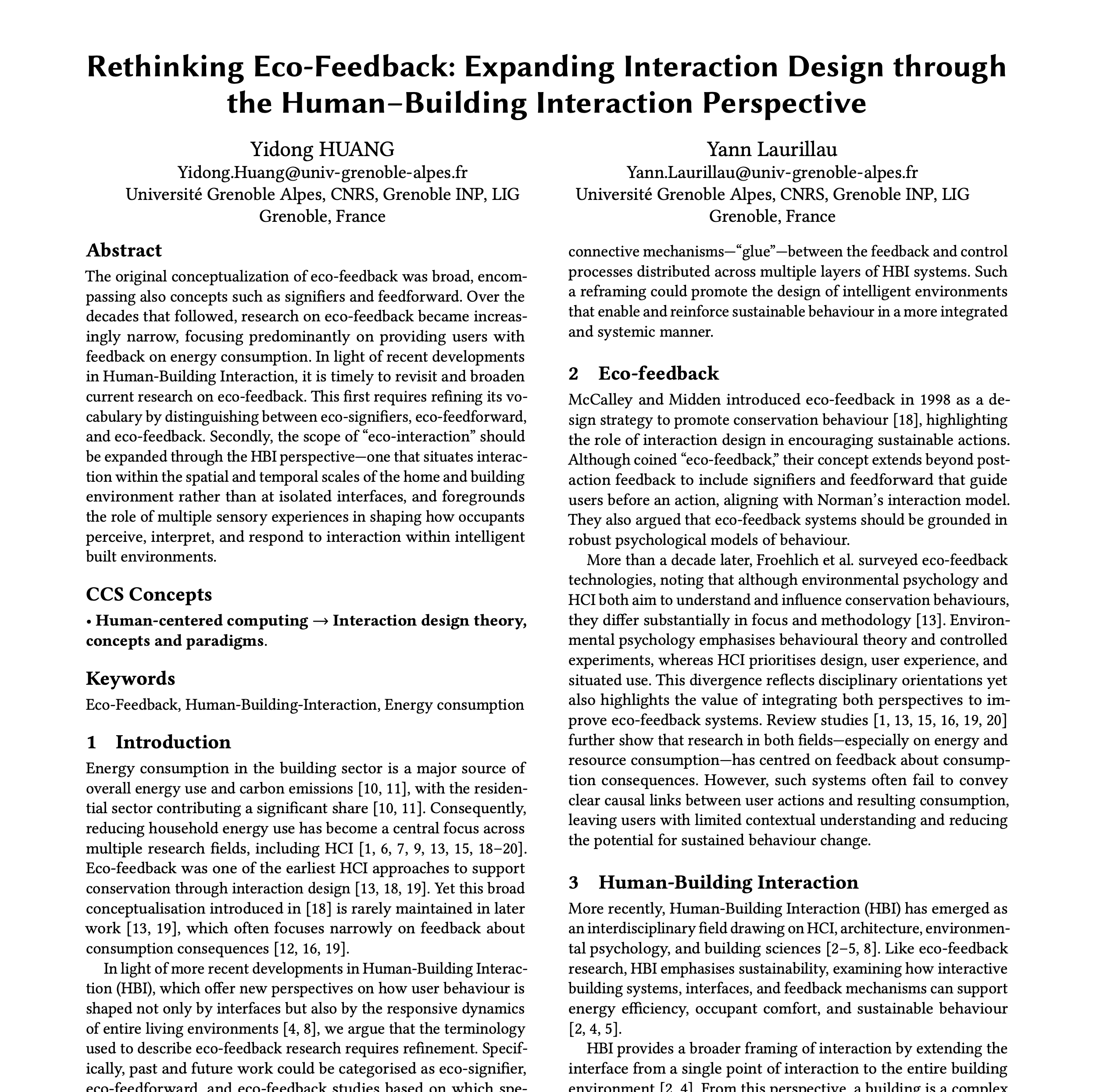 Rethinking Eco-feedback